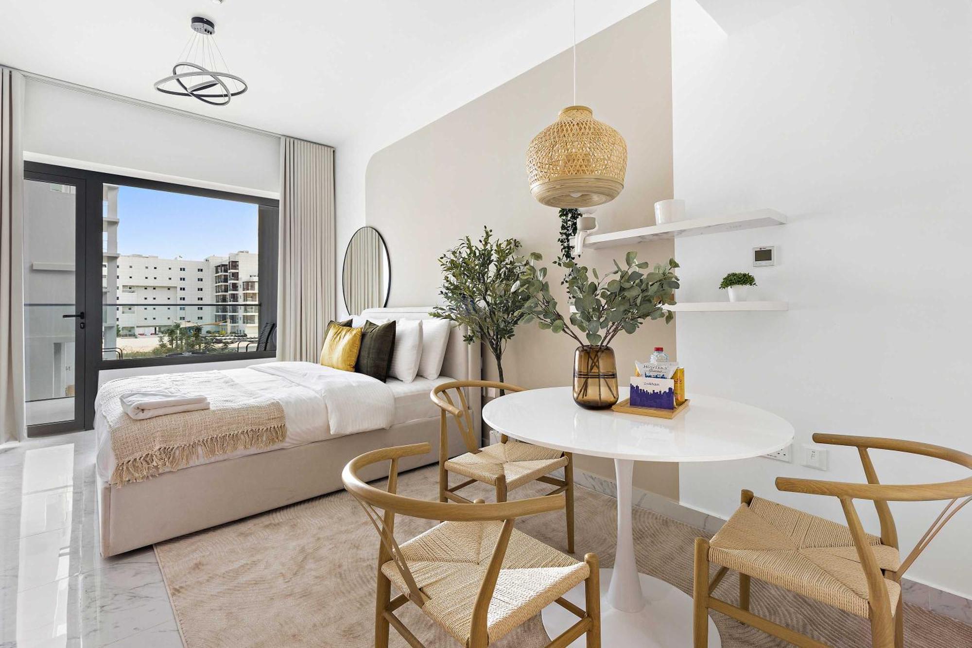 Silkhaus Chic Studio Near Masdar City Park Abu Dhabi Exteriör bild